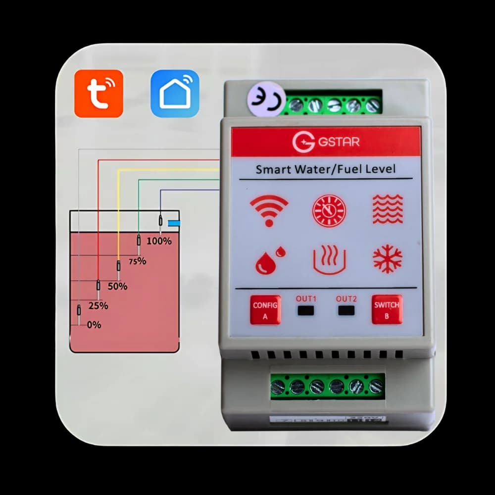 مقياس مستوى الماء بخمس مستويات