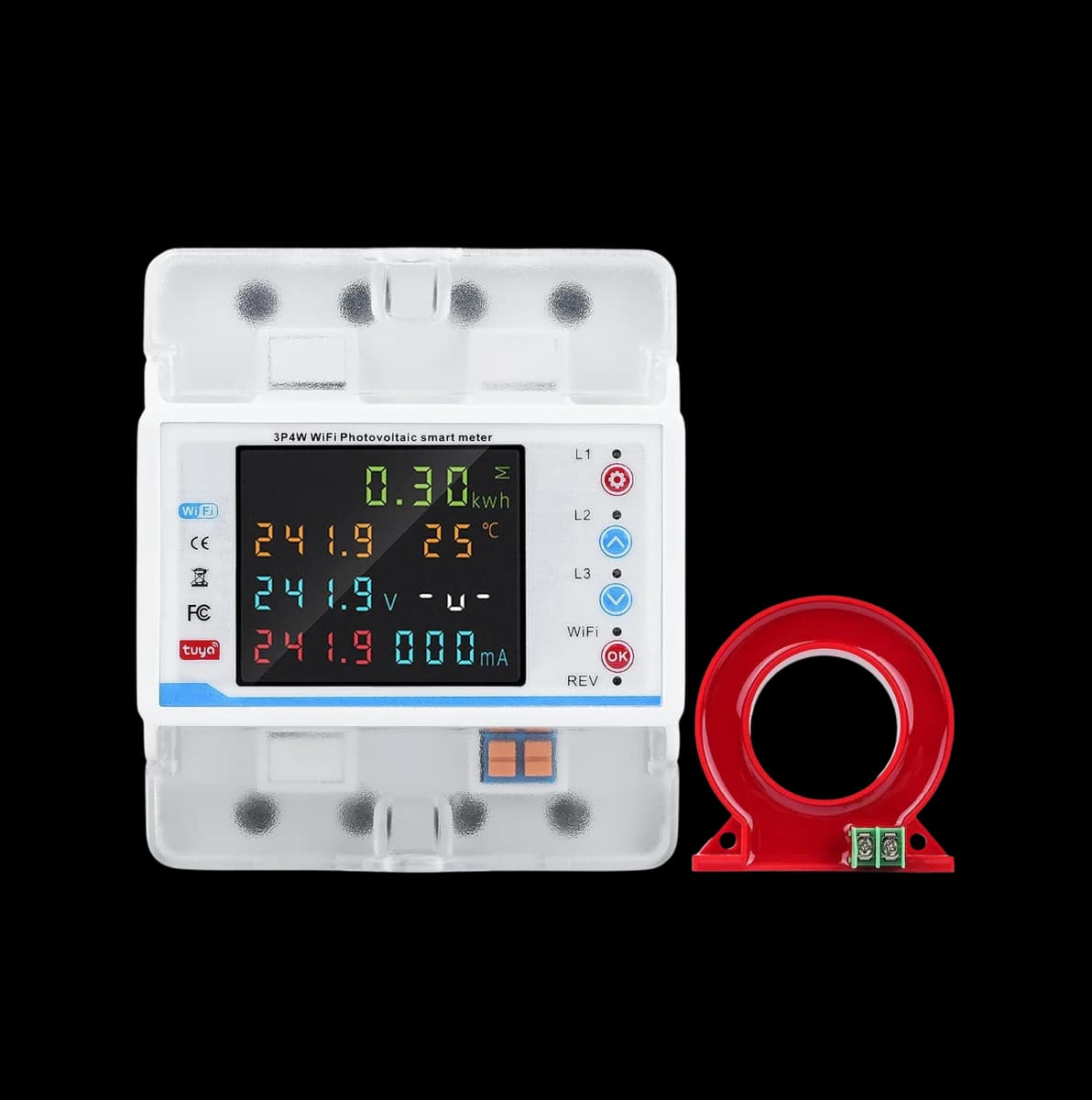 جوزه 3 فيز 100 امبير شاشه قارئ عداد تويا سمارت جي ستار