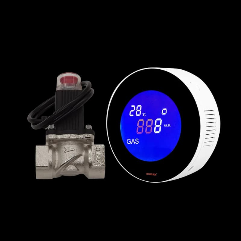 حساس تسريب غاز مع صمام غاز