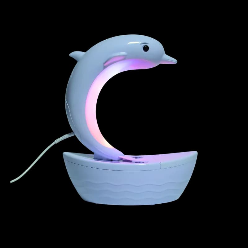 مبخره شكل دولفين + اناره RGB + سبيكر بلوتوث