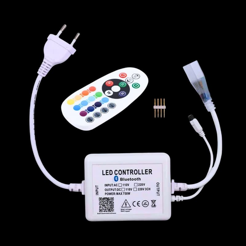 كونترولر شريط إضاءة RGB 12 ملم