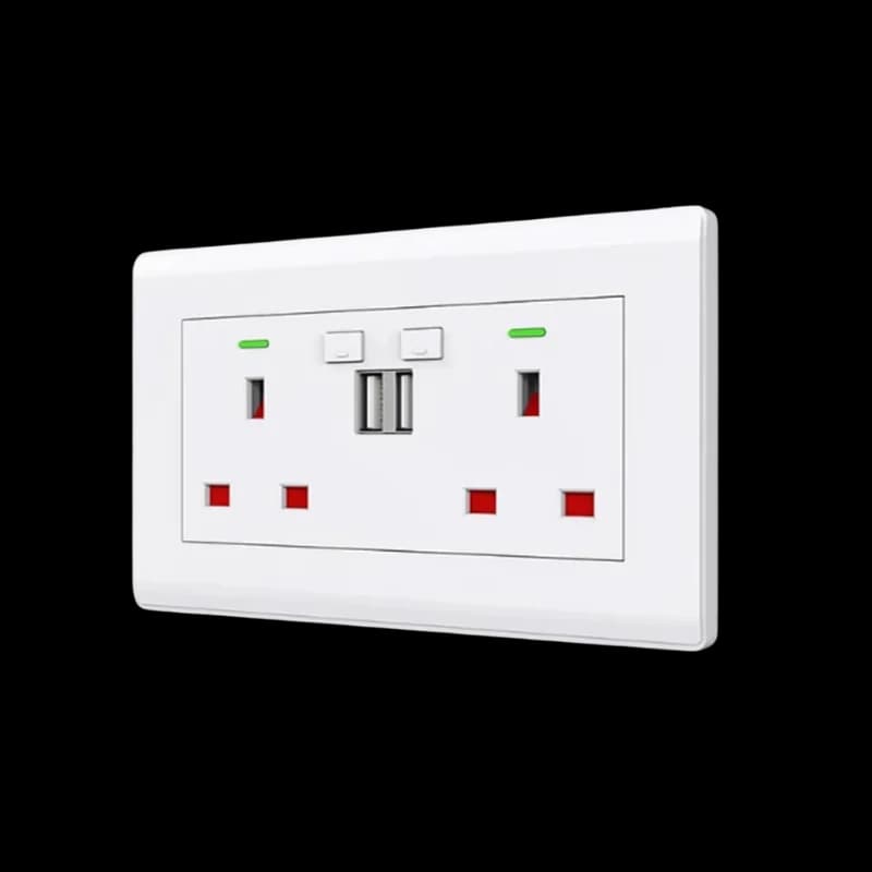 سويج بلك مزدوج 13 أمبير مع منفذي USB