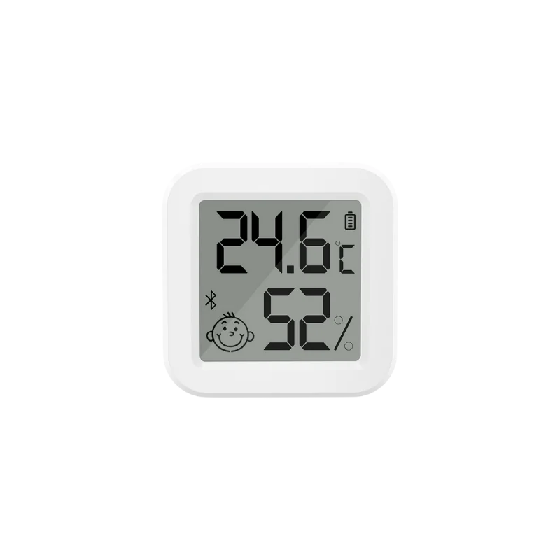 حساس ثرموستات حراره رطوبه منضدي سمارت بلوتوث ابيض صغير