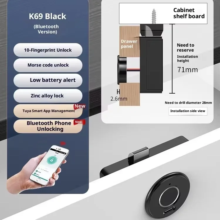 قفل يده مجر بصمه سمارت - 9