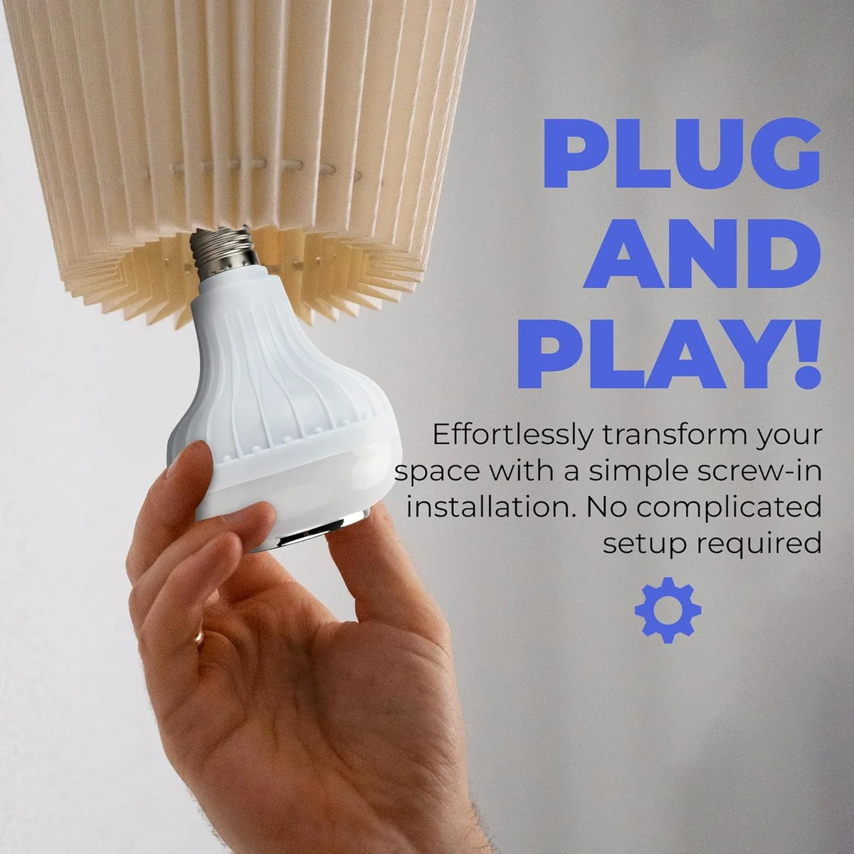 مصباح بلوتوث 12 واط الوان ريموت - 5