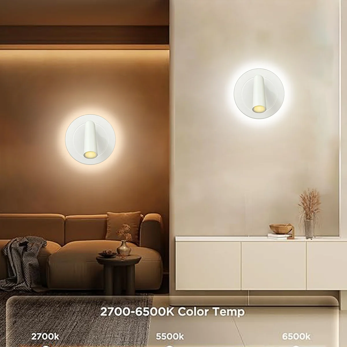 لد جداري شكل دائري اناره RGB مع سبوط لايت اناره شمسي سمارت  - 4