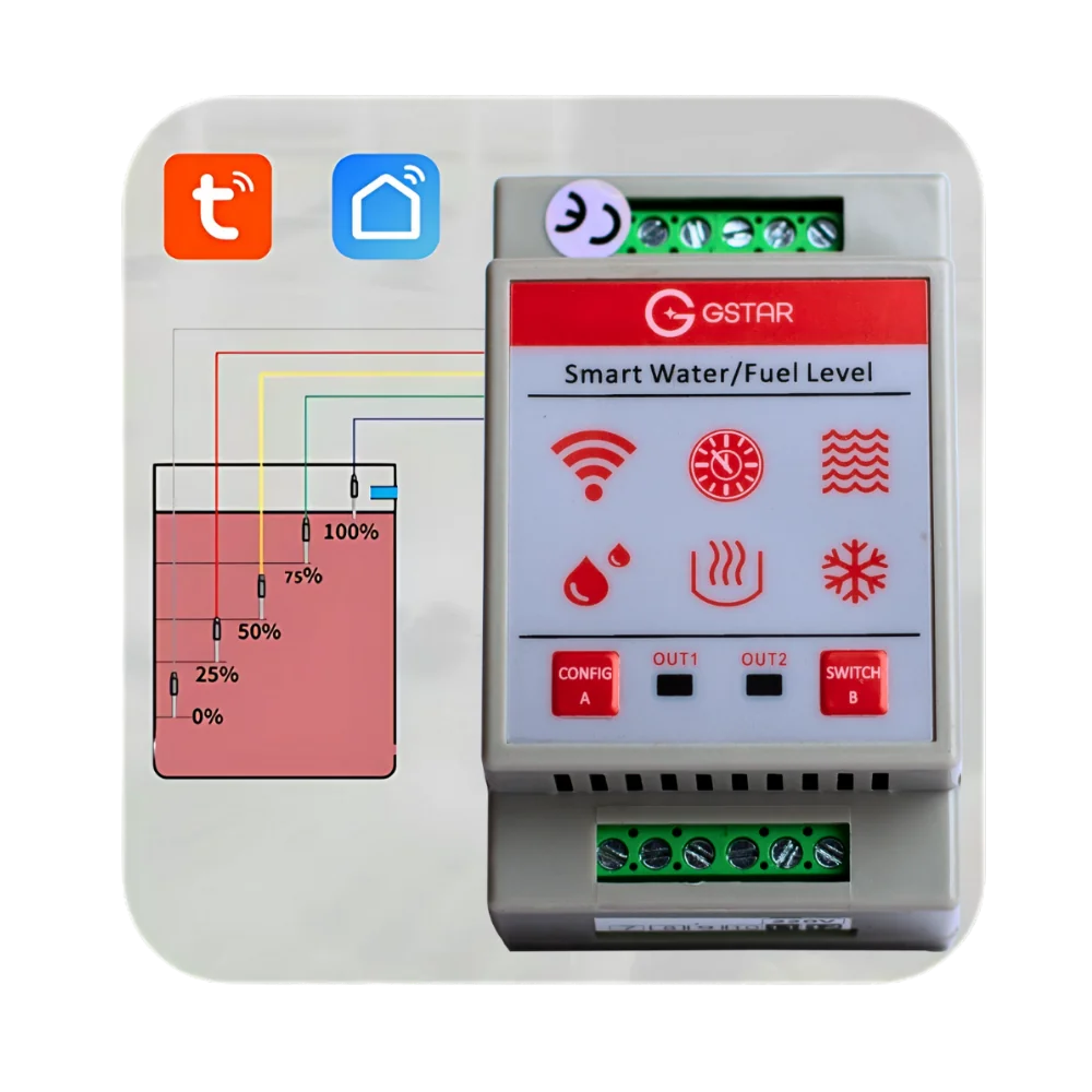 مقياس مستوى الماء بخمس مستويات