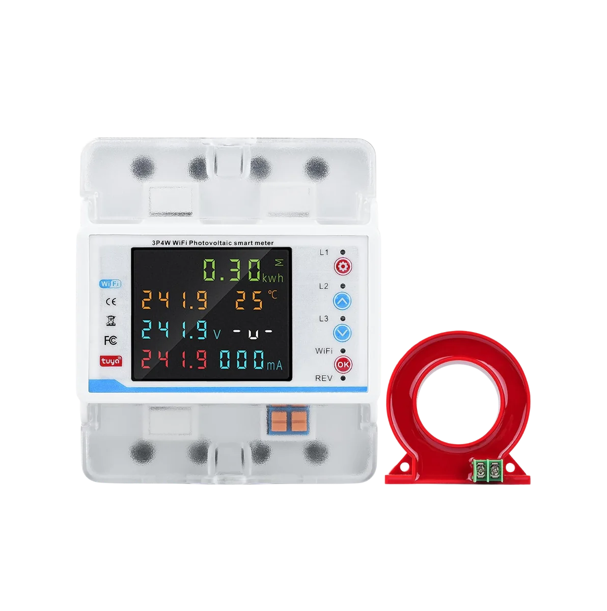 جوزه 3 فيز 100 امبير شاشه قارئ عداد تويا سمارت جي ستار