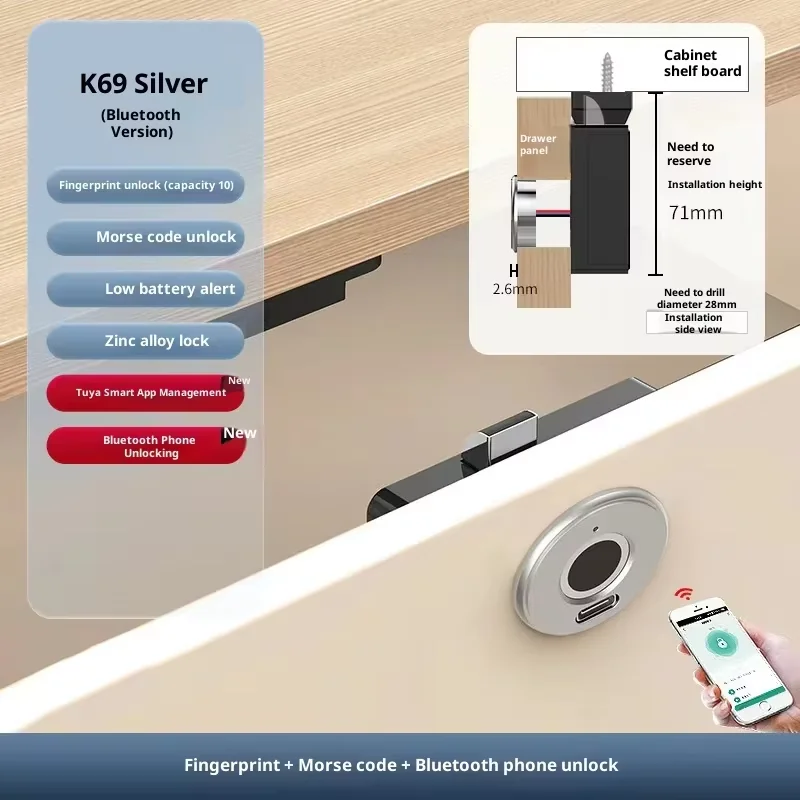 قفل يده مجر بصمه سمارت - 10