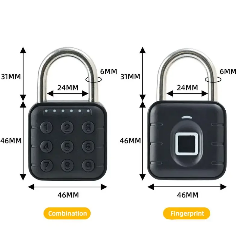 قفل باب سمارت صغير تويا بصمه padlock - 7