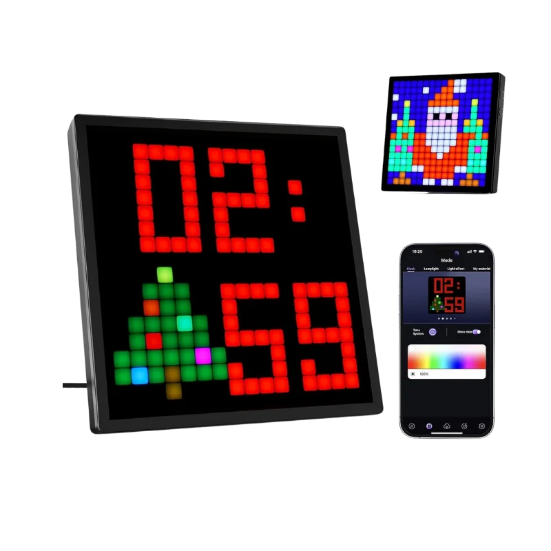 شاشه بكسل سكرين 16*16 سم سمارت تحكم بالصور من تلفون