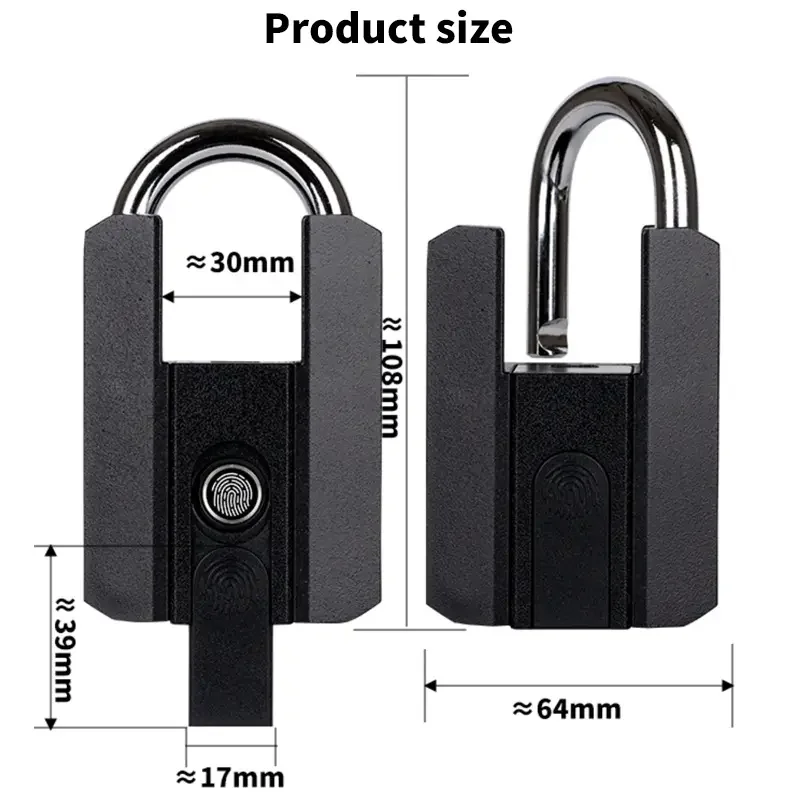 قفل باب سمارت ضخم TTLOCK بصمه مع باسورد وكارت padlock - 4