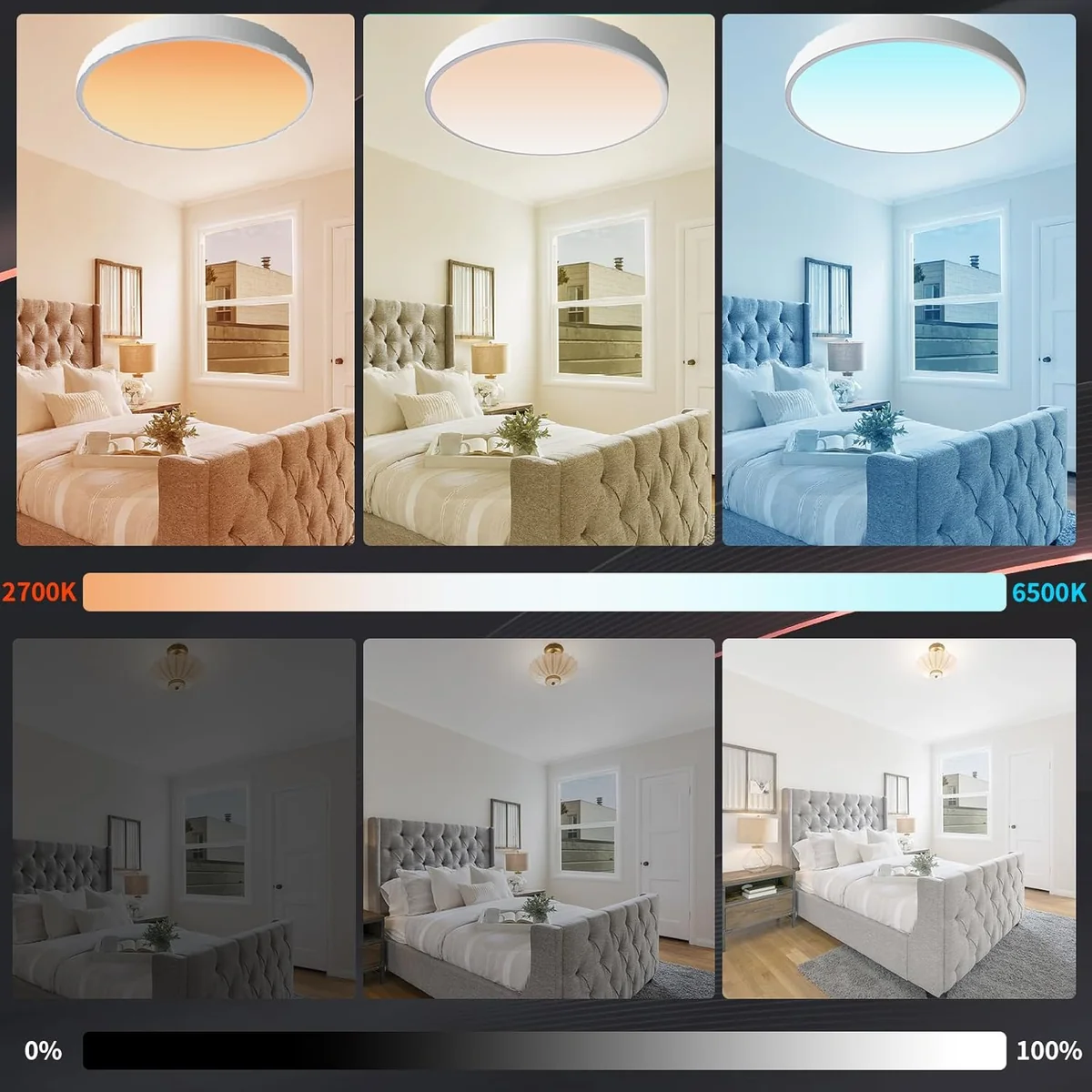 سلم بنل لايت rgbcw سمارت 24 واط قطر خارجي 30سم - image 2