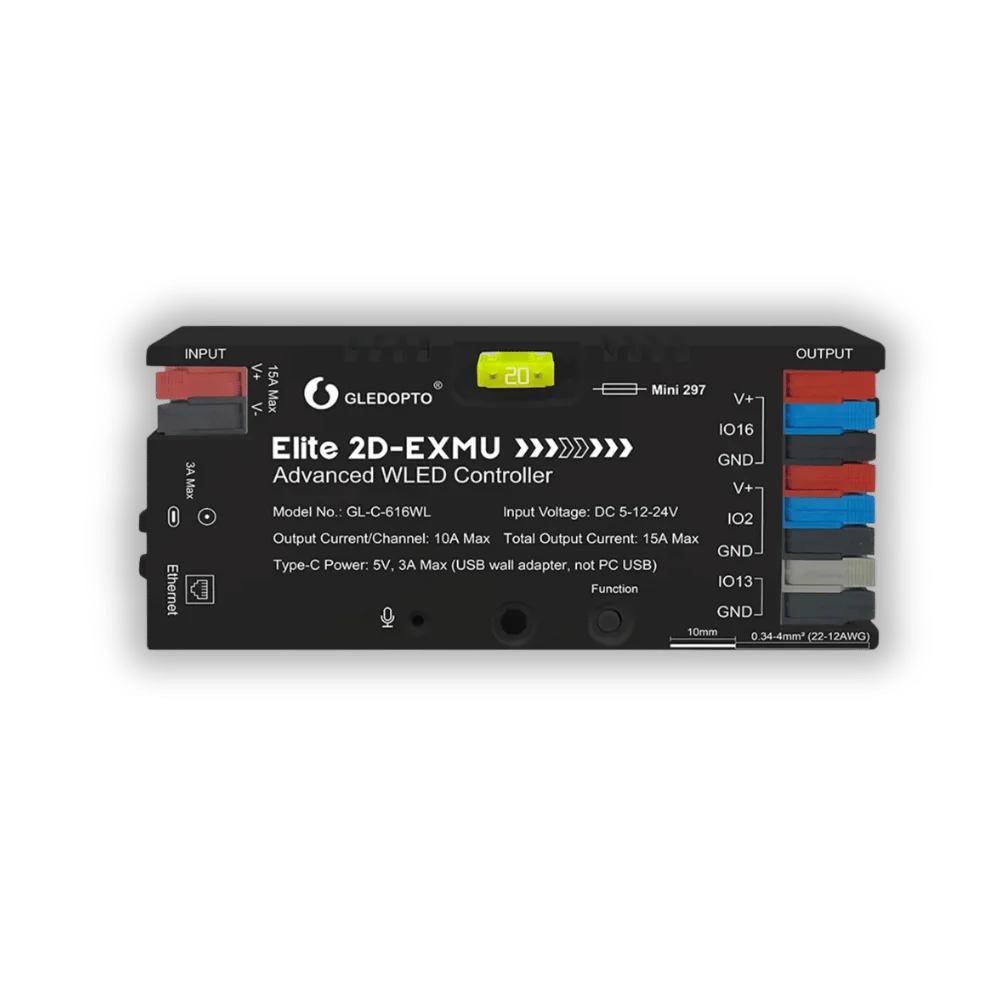 كونترول ESP32 سمارت WLED لمختلف نشرات RGBIC+SPI مع منفذ ايثرنت