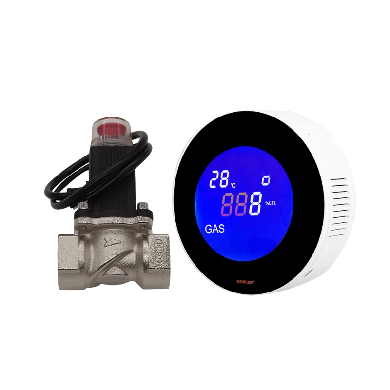 حساس تسريب غاز مع صمام غاز