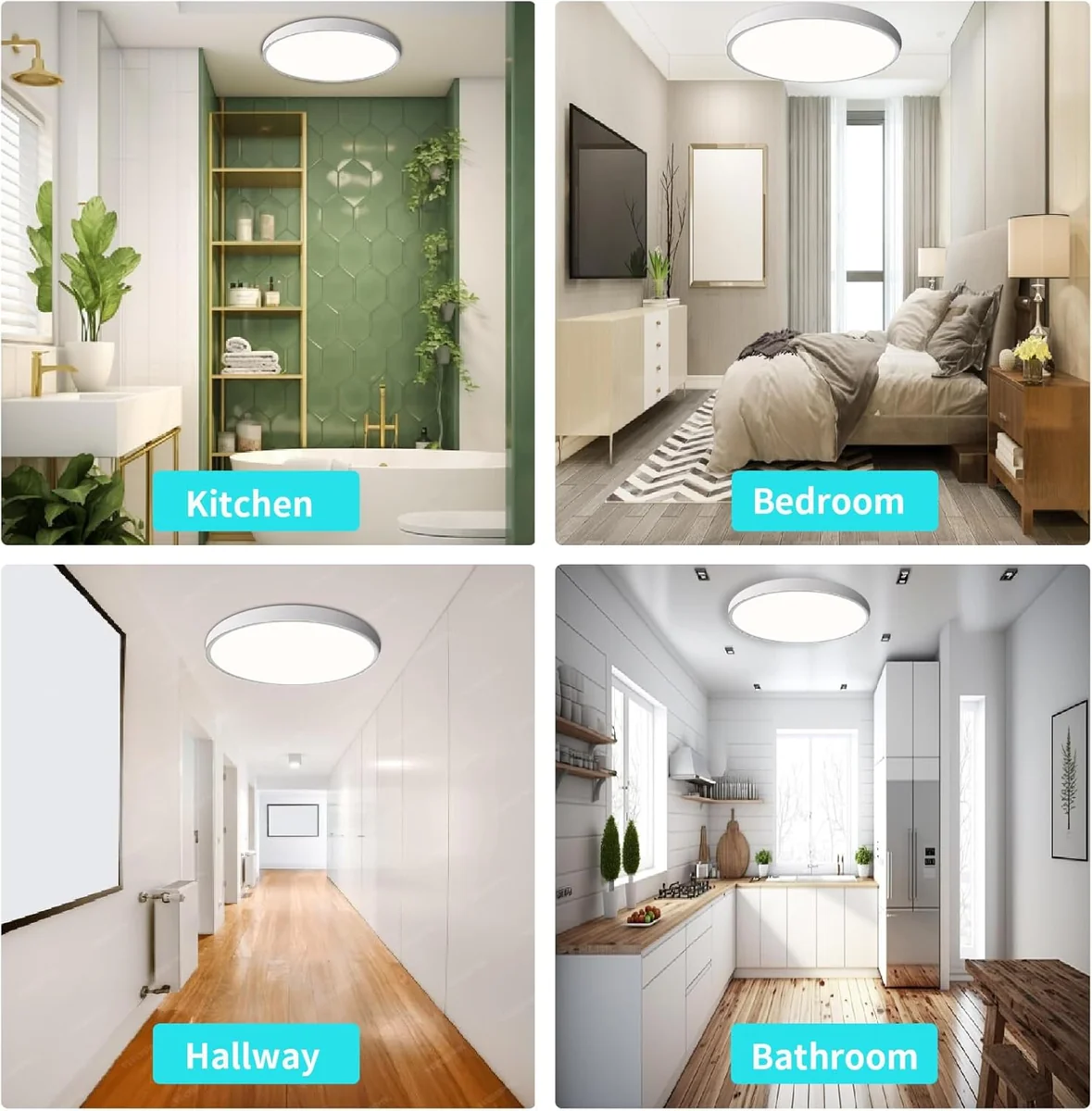 سلم بنل لايت rgbcw سمارت 24 واط قطر خارجي 30سم - 4