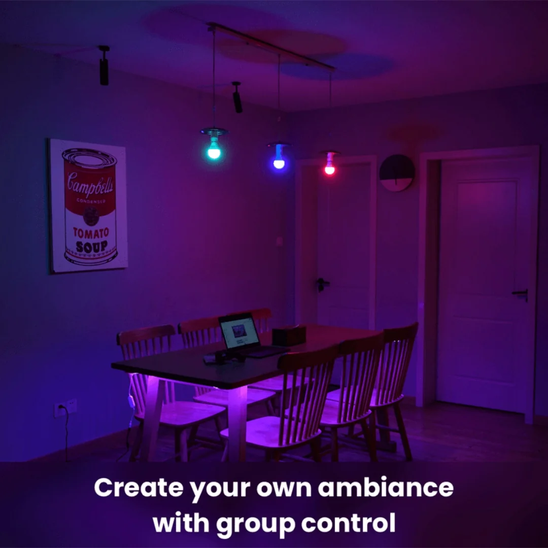 مصباح rgbcct سمارت 9 واط tuya بلوتوث - 4