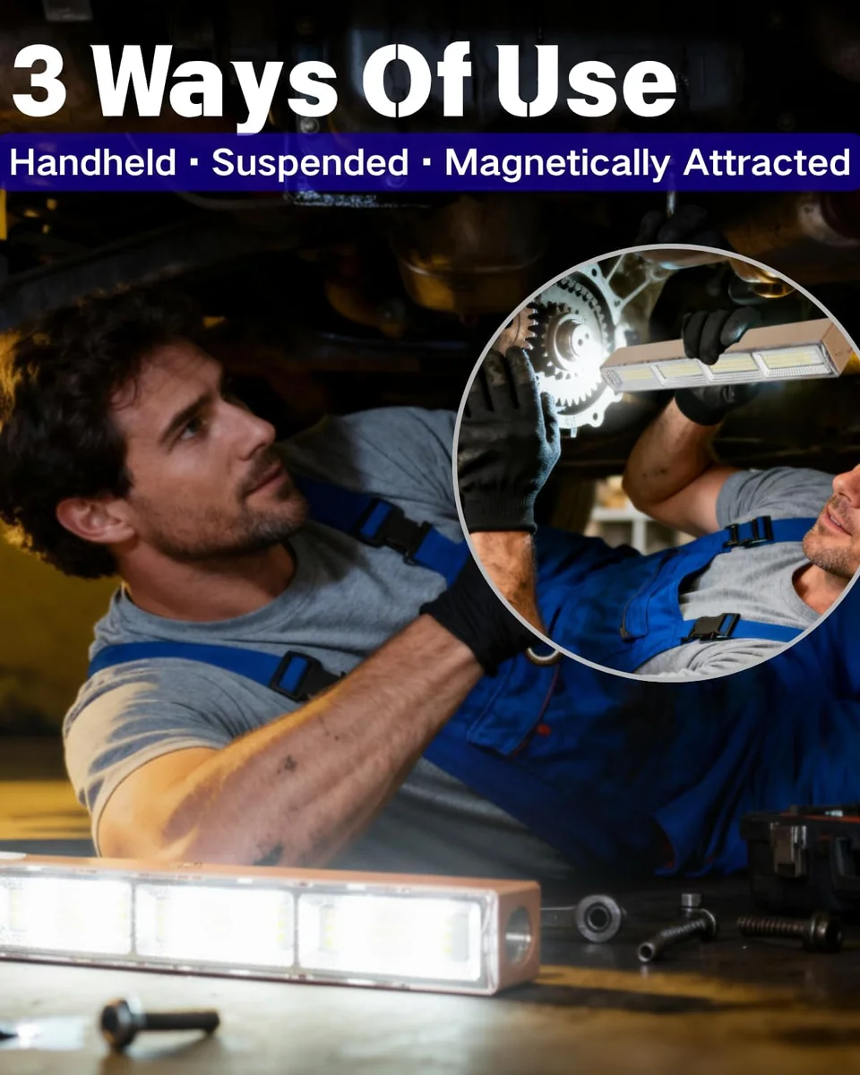 لايت شحن دبل لون طوارئ طول 38 سم بدي ذهبي - 5