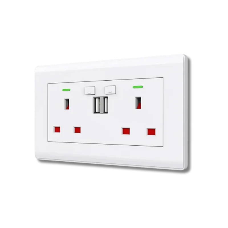 سويج بلك مزدوج 13 أمبير مع منفذي USB